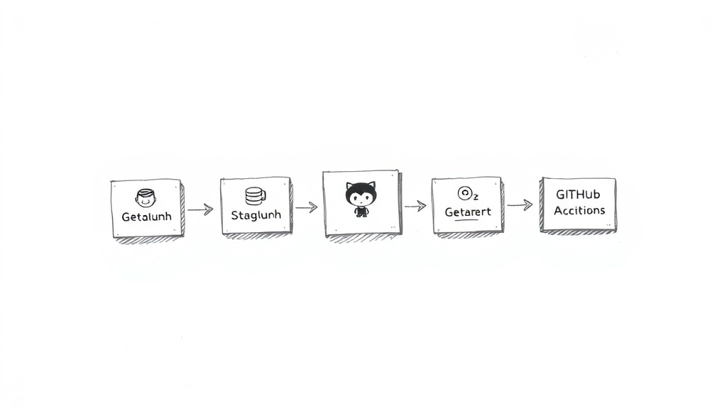 GitHub Actions workflow из блоков