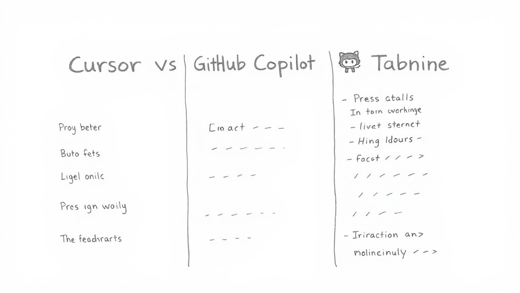 сравнение Cursor с Copilot и Tabnine