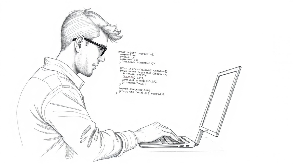 разработчик отлаживает код с ассистентом