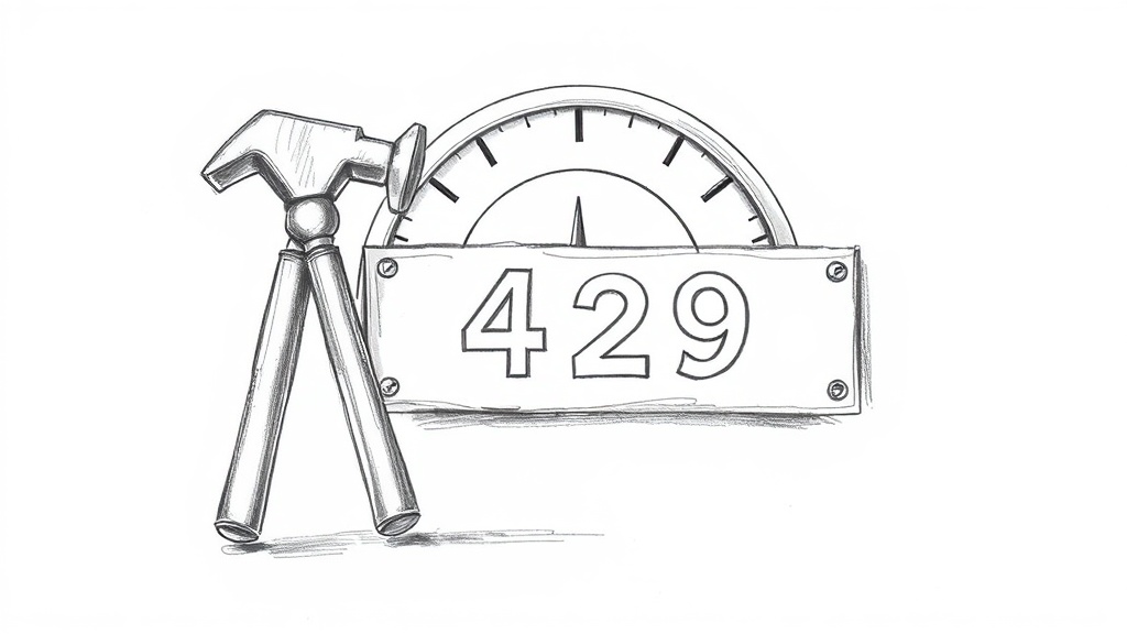 отладка ошибки 429 лимита запросов
