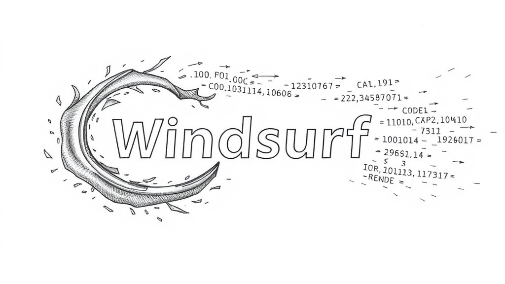 логотип Windsurf и потоки кода