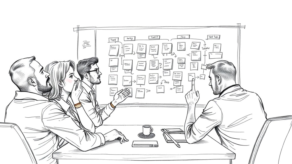 команда на agile встрече в стрессе