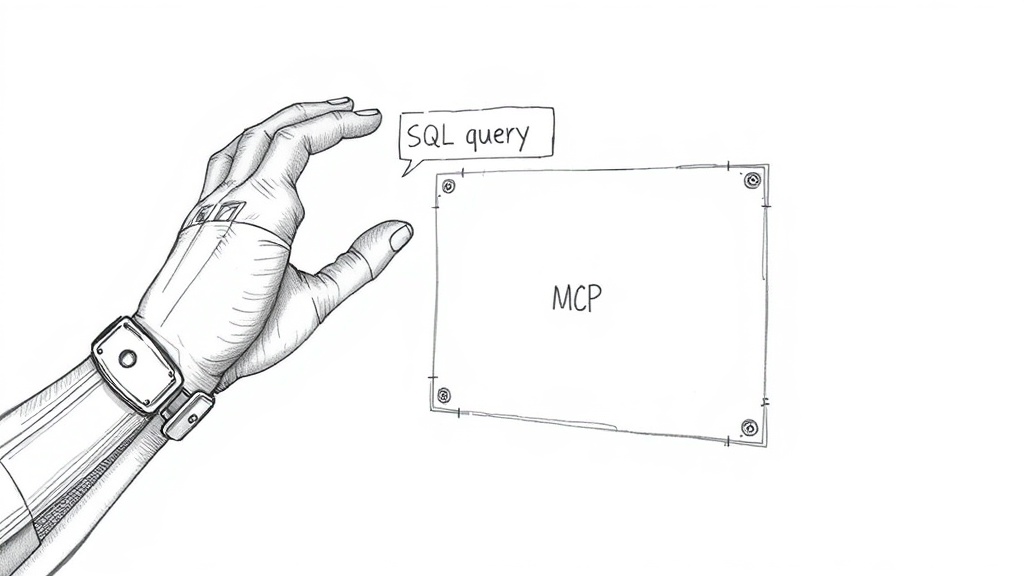 AI агент использует MCP для SQL запроса