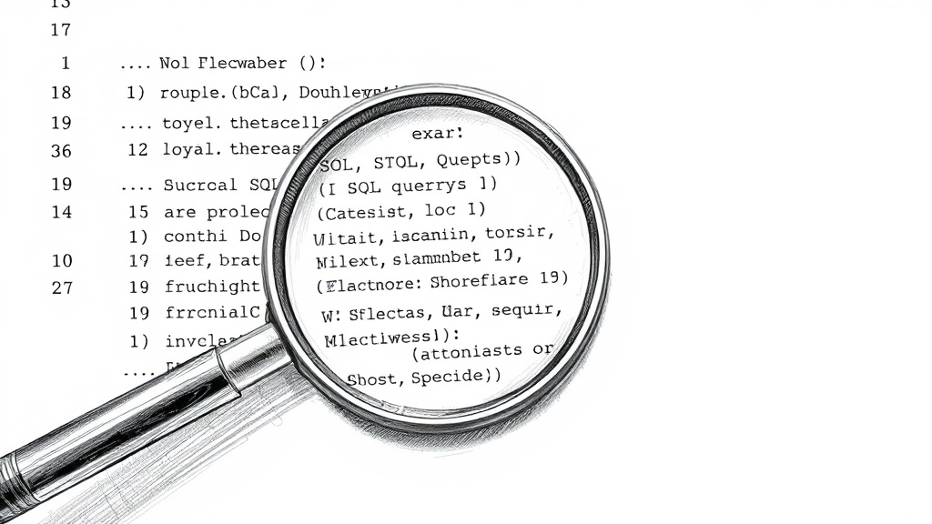 анализ SQL запроса с автодополнением