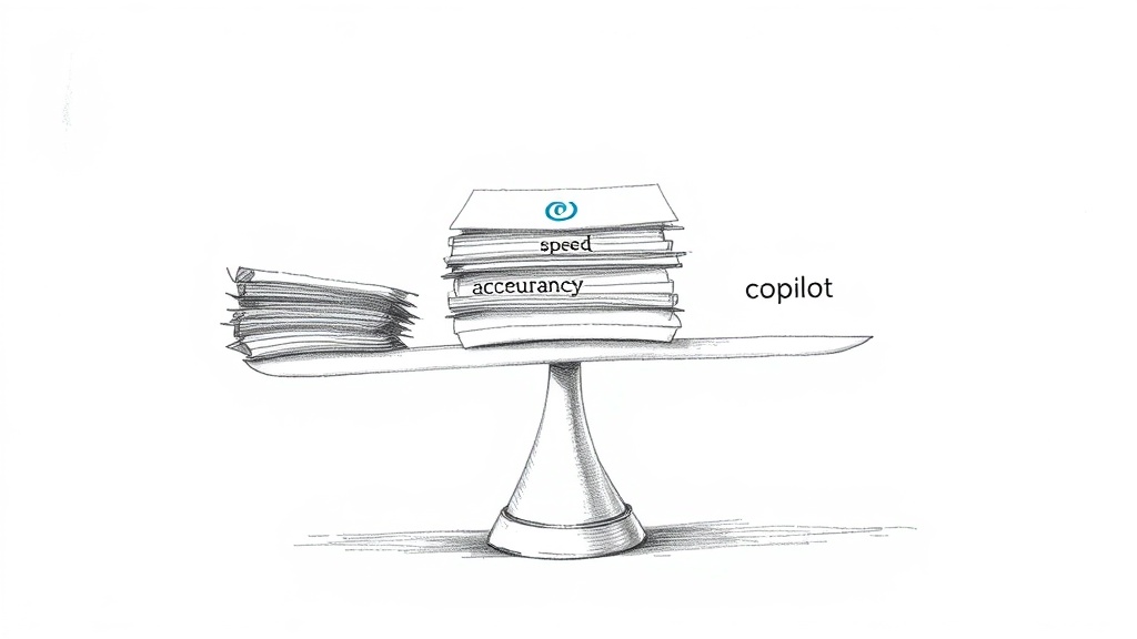 баланс скорости и точности Copilot