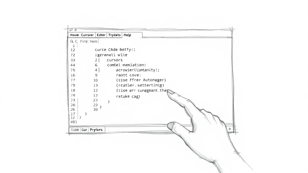 автодополнение кода в Cursor