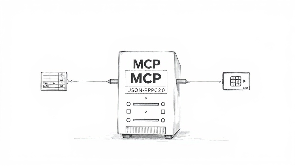 MCP сервер обрабатывает запросы AI агента