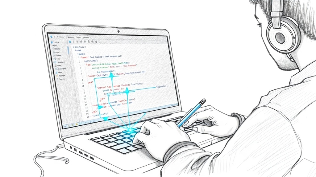 программист с Copilot в VS Code
