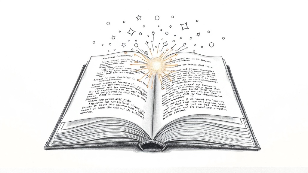 книга превращается в код с искрами ИИ